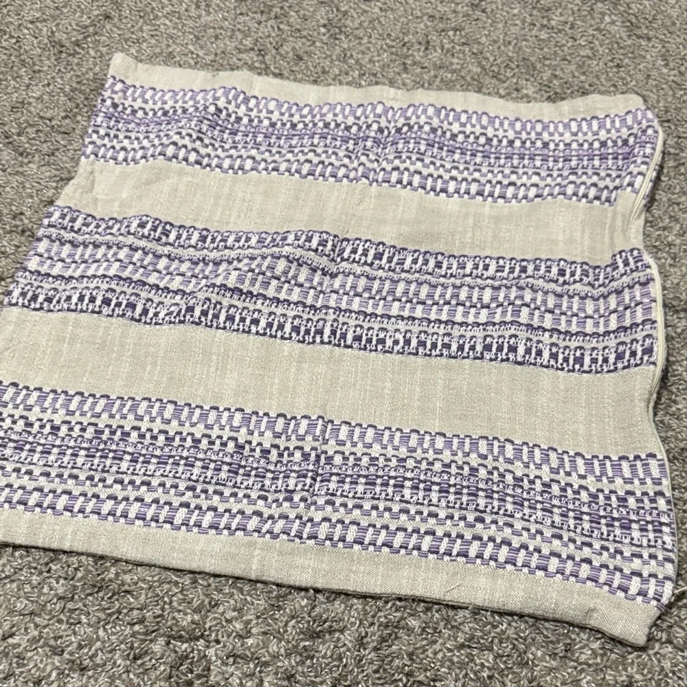 Crate & Barrel Striped Pillow Cover